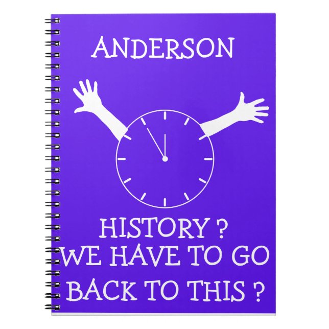 Funny notebook for history (Front)