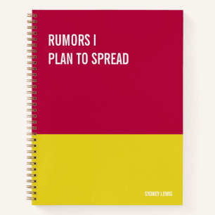 Funny Notebook, Humourous Writing Pad Journal, Not Notebook