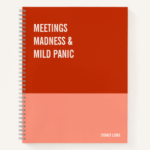 Funny Notebook, Humourous Writing Pad Journal, Not Notebook