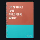 Funny Notebook, Humourous Writing Pad Journal, Not Notebook<br><div class="desc">Funny notebook to use for all your daily reminders,  deep thoughts and grievances,  or for just taking notes at school and work. It makes a great gift.</div>