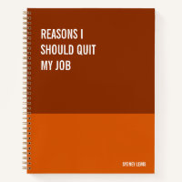 Funny Notebook, Humourous Writing Pad Journal, Not