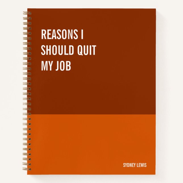 Funny Notebook, Humourous Writing Pad Journal, Not Notebook (Front)