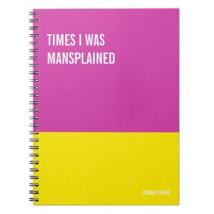 Funny Notebook, Humourous Writing Pad Journal, Not Notebook