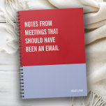Funny Notebook, Humourous Writing Pad Journal, Not Notebook<br><div class="desc">Funny notebook to use for all your daily reminders,  deep thoughts and grievances,  or for just taking notes at school and work. It makes a great gift.</div>