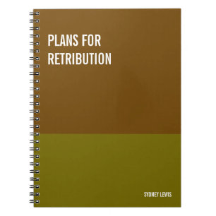 Funny Notebook, Humourous Writing Pad Journal, Not Notebook