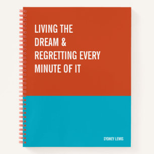 Funny Notebook, Humourous Writing Pad Journal, Not Notebook