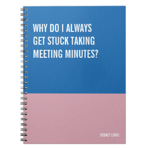 Funny Notebook, Humourous Writing Pad Journal, Not Notebook