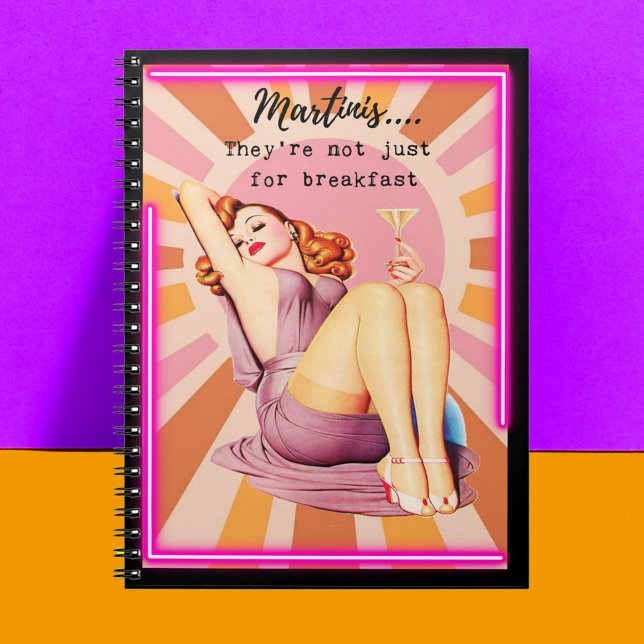 Funny Notebook Journal Best Friend Gift "Martinis" (Creator Uploaded)