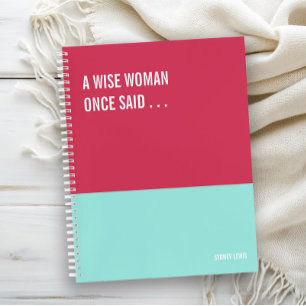 Funny Notebook, Snarky Writing Pad Journal, Note Notebook