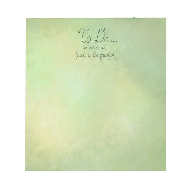 Funny notepad “to do or not to do” (Front)