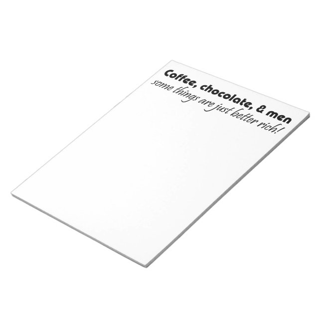 Funny notepads gifts womens office humour gift (Angled)
