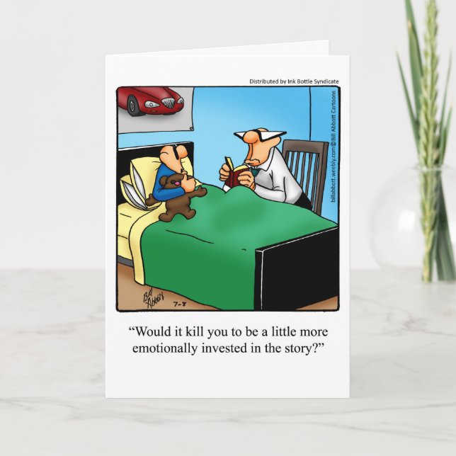 Funny Nouveau Papa Félicitations Carte de voeux (Devant)