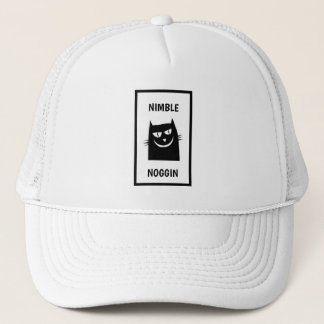 Funny Novelty Baseball NIMBLE NOGGIN Trucker Hat