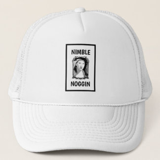 Funny Novelty Baseball NIMBLE NOGGIN Trucker Hat