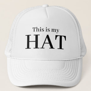 Funny Novelty Baseball THIS IS MY HAT Cap Hat