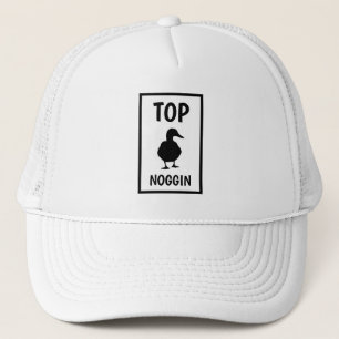 Funny Novelty Baseball TOP NOGGIN Trucker Hat