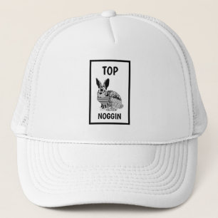 Funny Novelty Baseball TOP NOGGIN Trucker Hat
