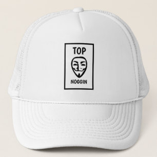 Funny Novelty Baseball TOP NOGGIN Trucker Hat