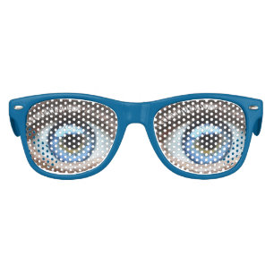 FUNNY NOVELTY BLUE BUG EYED SUNGLASSES  