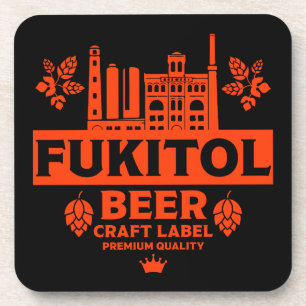 Funny Novelty Christmas Beer Labels Coaster