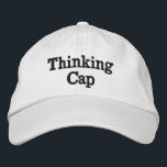 Funny Novelty Embroidered Baseball THINKING CAP<br><div class="desc">Women's Fashion - Funny novelty embroidered baseball hat - Put on your THINKING CAP! Order yours today! #noveltytees #fashion #style #tshirts #womensfashion #mensfashion #tees #shirts #tops #tanks #bride #groom #party #FREE #books #cover #romance #wedding #weddingplanning #engagement #love #relationship #books #shopping #ideas #shopping #romance #fantasy #sciencefiction #homedecor #quotes #new #hot #ghost...</div>