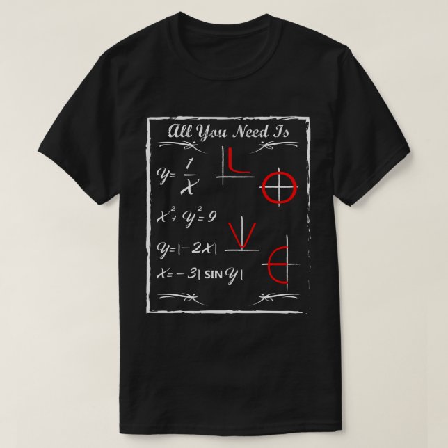 Funny Novelty Gift For Mathematician T-Shirt (Design Front)
