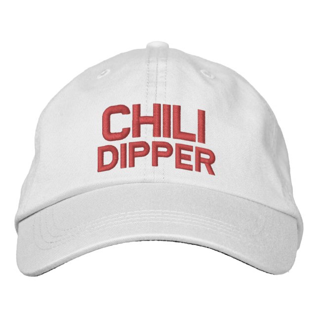 Funny Novelty Golf CHILI DIPPER Embroidered Hat (Front)