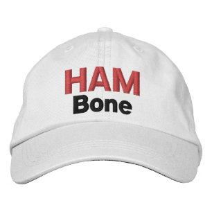 Funny Novelty Golf Sports Gear HAM BONE Embroidered Hat