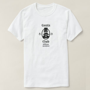 Funny novelty graphic college design GENTS CLUB T-Shirt