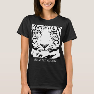 Funny Novelty Graphic VEGANS ARE DELICIOUS T-Shirt