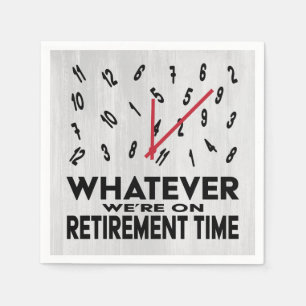 Funny Novelty Retirement Party Napkin