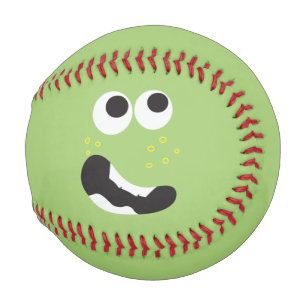 Funny Novelty Scared Face Baseball