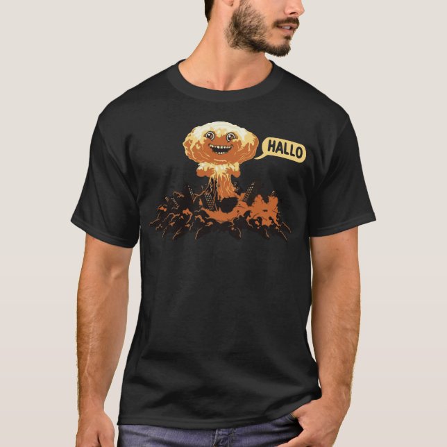 Funny Nuclear Explosion - Hallo T-Shirt (Front)