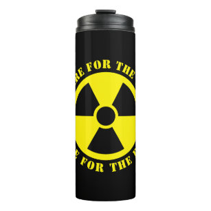Funny nuclear prep sign Thermal Tumbler travel mug