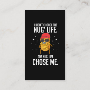 Funny Nug Life Design Chicken Nugget Business Card