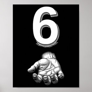 Funny Number 6 Matching 67 Meme Costume Poster