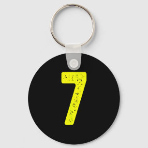 Funny Number 7 67 Meme Costume Matching Group Hall Keychain