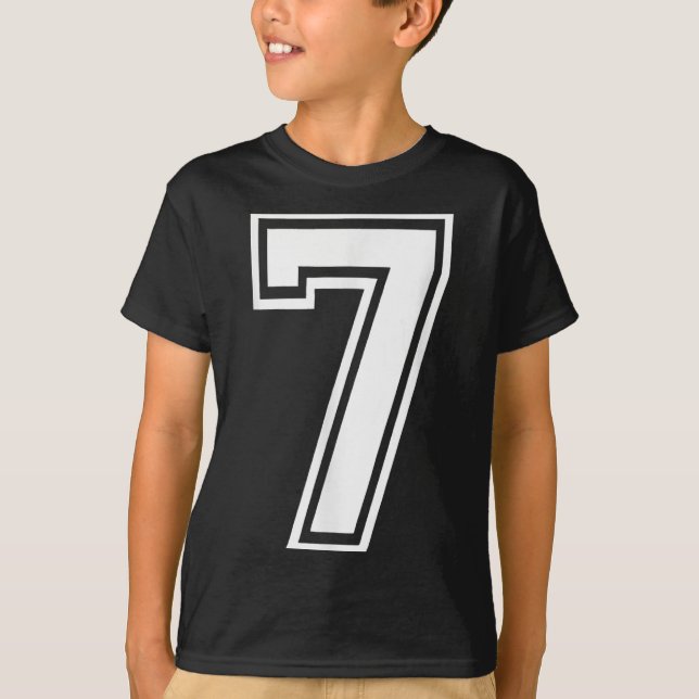 Funny Number 7 67 Meme Costume Matching Group Hall T-Shirt (Front)