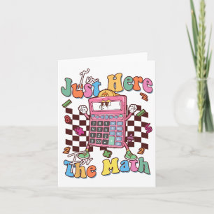 Funny Number Day Maths Day Calculator Teacher Stud Card