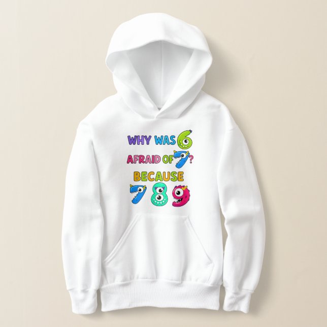 Funny Number Day Maths Hoodie for Kids | School Jo (Laydown)