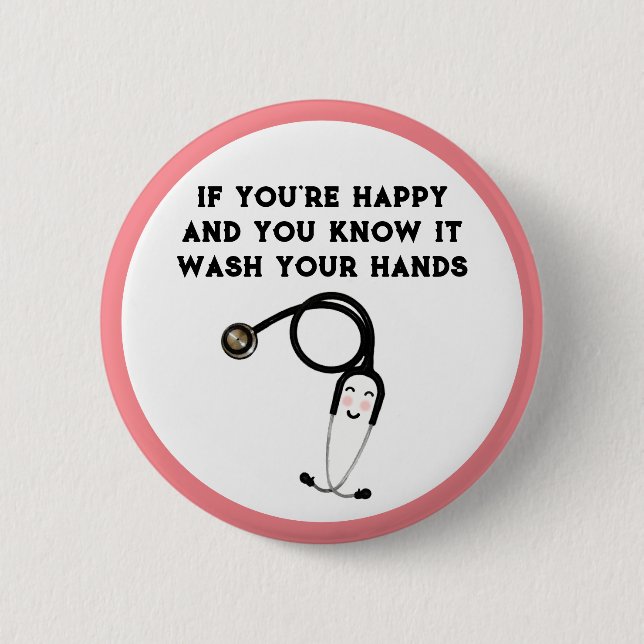 Funny Nurse 2 Inch Round Button (Front)