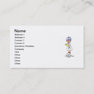 Funny Nurse Be Nice to Me T-shirts and Gifts Business Card