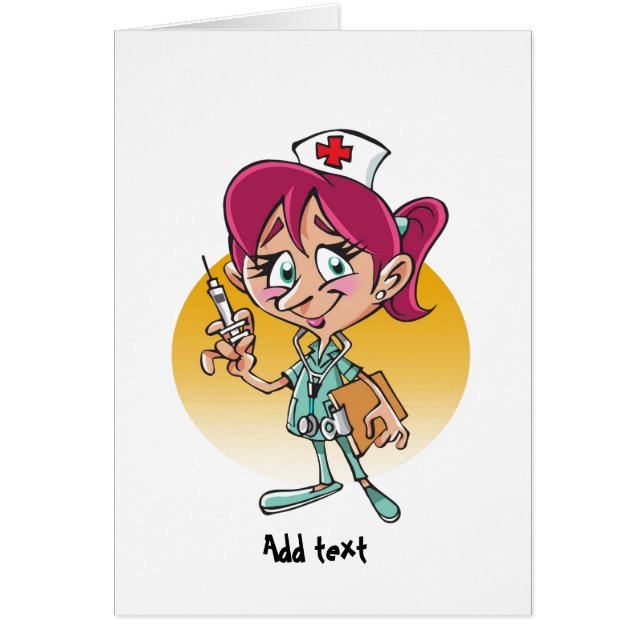 Funny nurse cartoon personalized (Front)