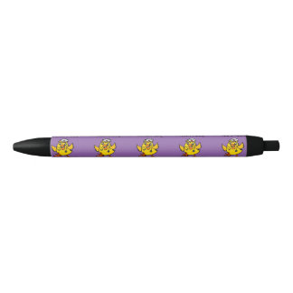 Funny Nurse Chick Cartoon Black Ink Pen