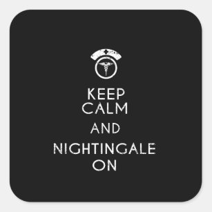 Funny Nurse Florence Nightingale Nurse Gift RN Square Sticker