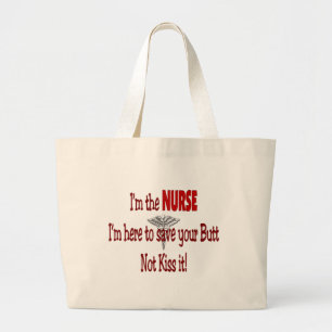 Funny Nurse Gifts Large Tote Bag