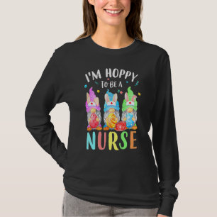 Funny Nurse Gnomes Easter Day  Bunny Eggs Rn Icu C T-Shirt