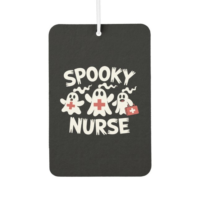 Funny Nurse Halloween Air Freshener (Front)