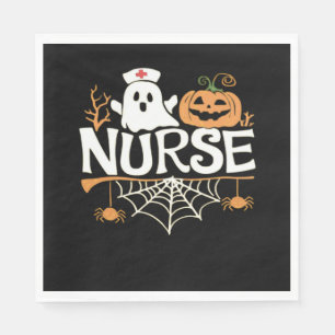Funny Nurse Halloween Ghost Design Essential T-Shi Napkin