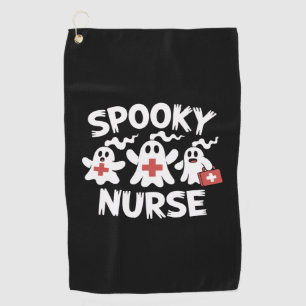 Funny Nurse Halloween Golf Towel
